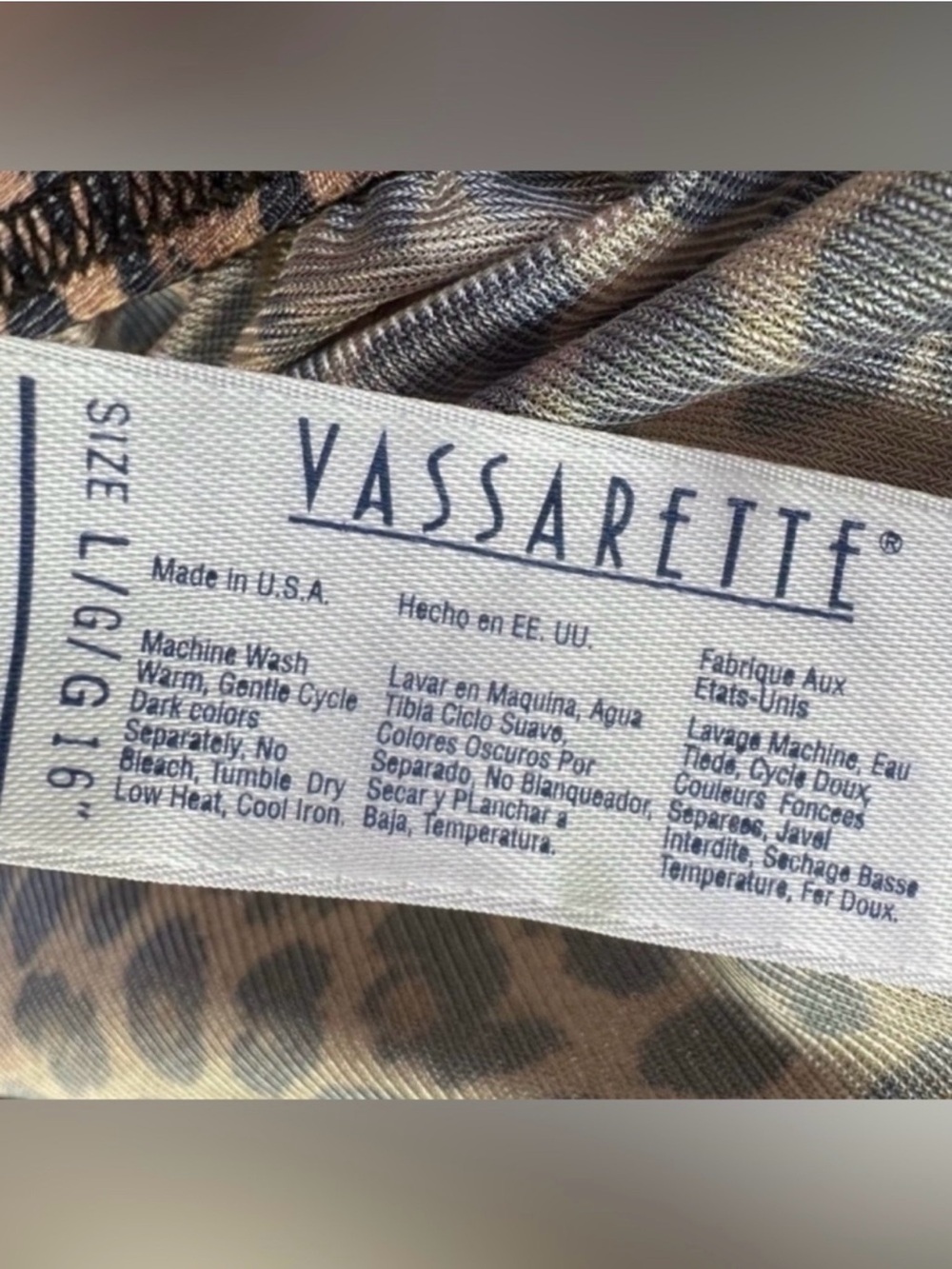 Vintage Leopard Half Slip W/ Lace Lingerie Women’s Vassarette - Picture 2 of 3